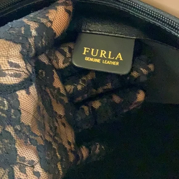 FURLA Sally Saffiano Leather Tote (EUC) Black - Picture 10 of 17